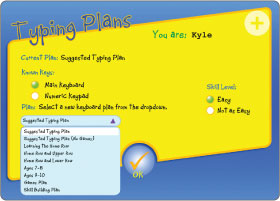 Kids Choose From 11 Custom Typing Plans
